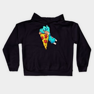 Zombie pizza Kids Hoodie